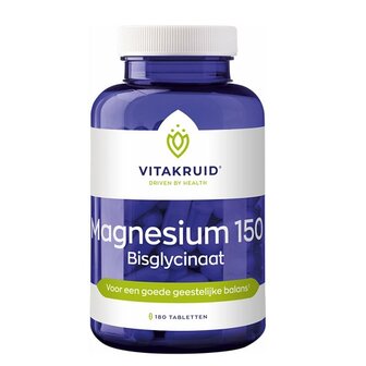 Vitakruid Magnesium 150 Bisglycinaat 180 tabletten