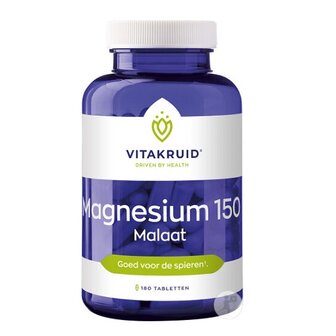 Vitakruid Magnesium 150 Malaat 180 tabletten