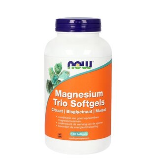 NOW Magnesium Trio 180 softgels