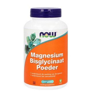 NOW Magnesium bisglycinaat poeder 227 gram