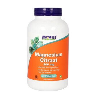 NOW Magnesium Citraat 250 tabletten