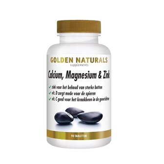 Golden naturals Calcium magnesium zink 90 tabletten