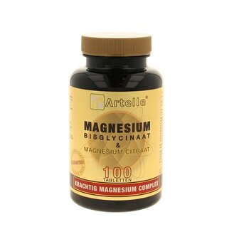 Artelle Magnesium bisglycinaat en citraat 100 tabletten